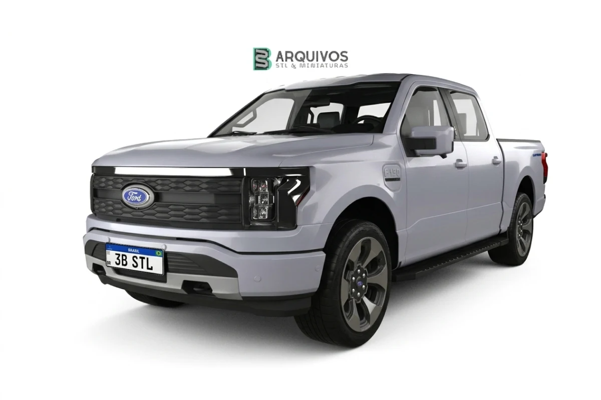 Modelo 3D STL - Ford F-150 Lightning Super Crew Cab Platinum 2021 — foto 2